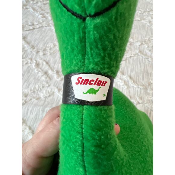 Sinclair Gas Station Mascot Green Brontosaurus Dinosaur 13" Promotional Plush - Picture 5 of 7